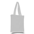 Small Cotton Canvas Book Tote Bag (10'' W X 12'' H) 12 Oz-Tote Bag-Brand Your Tote-White-Brand Your Tote