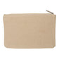 Small Cotton Canvas Cosmetic Cosmetic Pouch (9'' W X 5.5'' H) 10 Oz-Pouch-Brand Your Tote-Natural-Brand Your Tote
