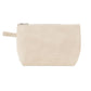 Small Cotton Canvas Cosmetic Pouch (11'' W X 7'' H) 12 Oz-Pouch-Brand Your Tote-Natural-Natural-Brand Your Tote