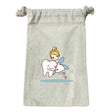 Small Cotton Canvas Drawstring Pouch (4'' W X 6'' H) 7 Oz-Pouch-Brand Your Tote-Natural-Brand Your Tote