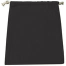 Small Cotton Canvas Drawstring Pouch (6'' W X 8'' H) 7 Oz-Pouch-Brand Your Tote-Black-Brand Your Tote