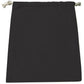 Small Cotton Canvas Drawstring Pouch (8'' W X 10'' H) 7 Oz-Pouch-Brand Your Tote-Black-Brand Your Tote