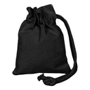 Small Cotton Canvas Single Cord Drawstring Pouch (4'' W X 5'' H) 6 Oz-Pouch-Brand Your Tote-Black-Brand Your Tote