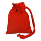 Small Cotton Canvas Single Cord Drawstring Pouch (4'' W X 5'' H) 6 Oz-Pouch-Brand Your Tote-Red-Brand Your Tote