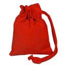 Small Cotton Canvas Single Cord Drawstring Pouch (4'' W X 5'' H) 6 Oz-Pouch-Brand Your Tote-Red-Brand Your Tote
