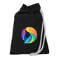 Small Cotton Canvas Single Cord Drawstring Pouch (6'' W X 8'' H) 6 Oz-Pouch-Brand Your Tote-Black-Brand Your Tote