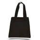 Small Cotton Canvas Tote Bag (6'' W X 6'' H) 6 Oz-Tote Bag-Brand Your Tote-Black-Brand Your Tote