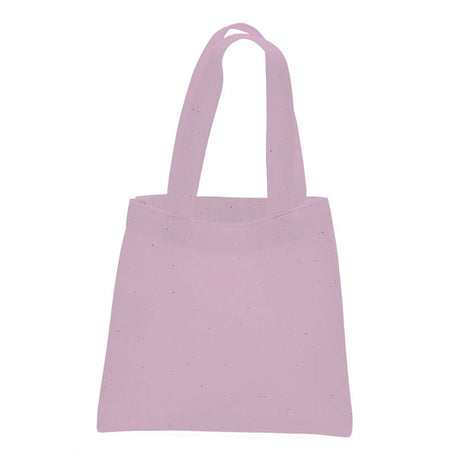 Small Cotton Canvas Tote Bag (6'' W X 6'' H) 6 Oz-Tote Bag-Brand Your Tote-Light Pink-Brand Your Tote