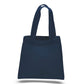 Small Cotton Canvas Tote Bag (6'' W X 6'' H) 6 Oz-Tote Bag-Brand Your Tote-Navy Blue-Brand Your Tote