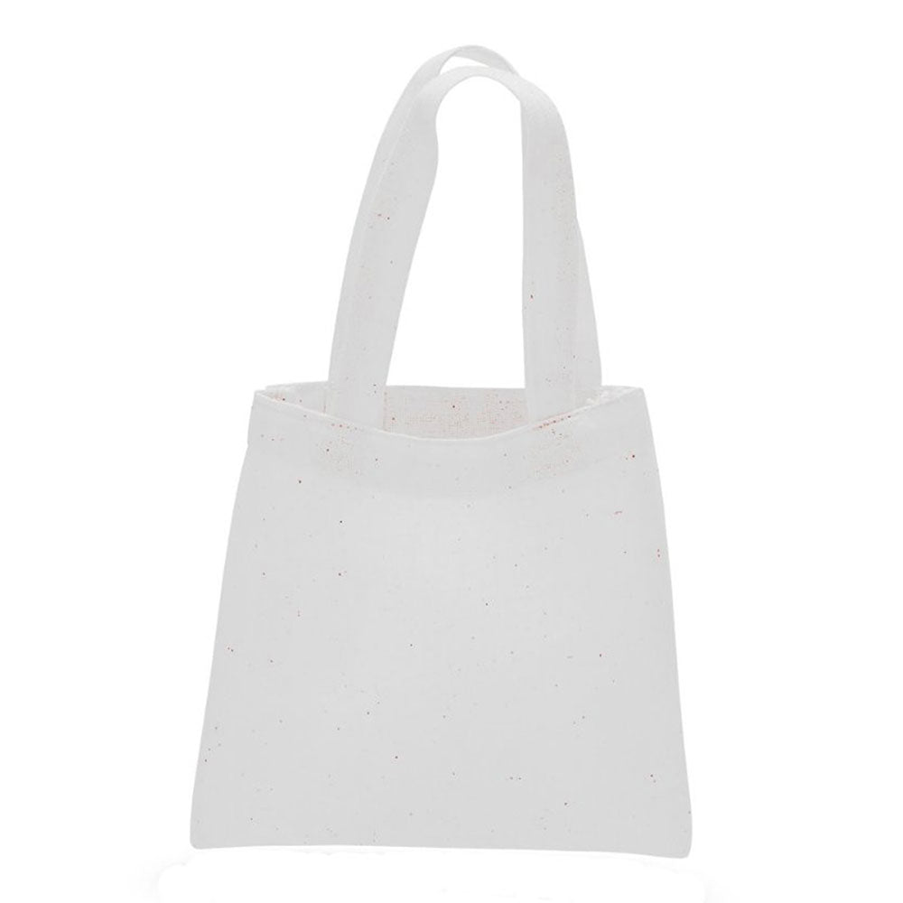 Small Cotton Canvas Tote Bag (6'' W X 6'' H) 6 Oz-Tote Bag-Brand Your Tote-White-Brand Your Tote