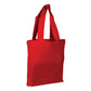 Small Cotton Canvas Tote Bag (8'' W X 8'' H) 7 Oz-Tote Bag-Brand Your Tote-Red-Brand Your Tote