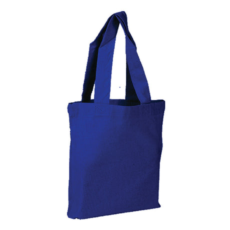 Small Cotton Canvas Tote Bag (8'' W X 8'' H) 7 Oz-Tote Bag-Brand Your Tote-Royal Blue-Brand Your Tote