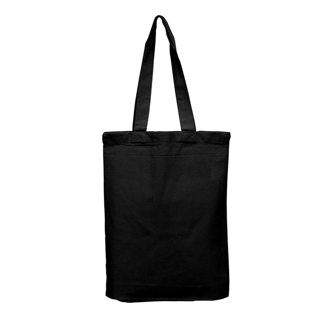Small Cotton Canvas Tote Bag (9'' W X 11'' H) 7 Oz-Tote Bag-Brand Your Tote-Black-Brand Your Tote