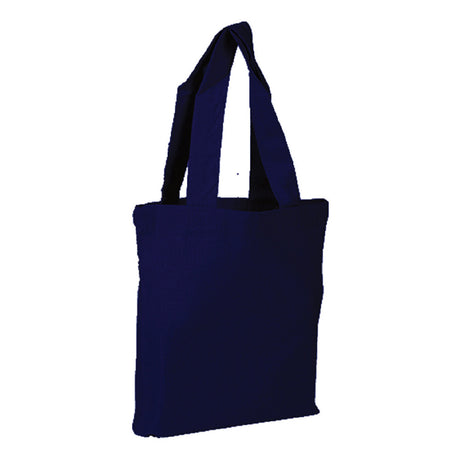 Small Cotton Canvas Tote Bag (9'' W X 11'' H) 7 Oz-Tote Bag-Brand Your Tote-Navy Blue-Brand Your Tote
