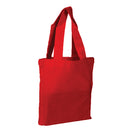 Small Cotton Canvas Tote Bag (9'' W X 11'' H) 7 Oz-Tote Bag-Brand Your Tote-Red-Brand Your Tote