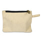 Small Cotton Canvas Zippered Pouch (5'' W X 4'' H) 12 Oz-Pouch-Brand Your Tote-Black-Brand Your Tote