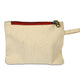 Small Cotton Canvas Zippered Pouch (5'' W X 4'' H) 12 Oz-Pouch-Brand Your Tote-Red-Brand Your Tote