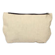 Small Cotton Canvas Zippered Pouch (9.75'' W X 6'' H) 12 Oz-Pouch-Brand Your Tote-Black-Brand Your Tote