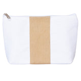 Small Dobby Cotton Beach Club Mate Pouch (9.8'' W X 5.9'' H) 18 Oz-Pouch-Brand Your Tote-Kraft-Brand Your Tote