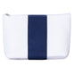 Small Dobby Cotton Beach Club Mate Pouch (9.8'' W X 5.9'' H) 18 Oz-Pouch-Brand Your Tote-Navy Blue-Brand Your Tote