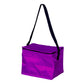 Small Polyester 6 Can Cooler Bag (8'' W X 6'' H) 210D-Bag-Brand Your Tote-Purple-Brand Your Tote