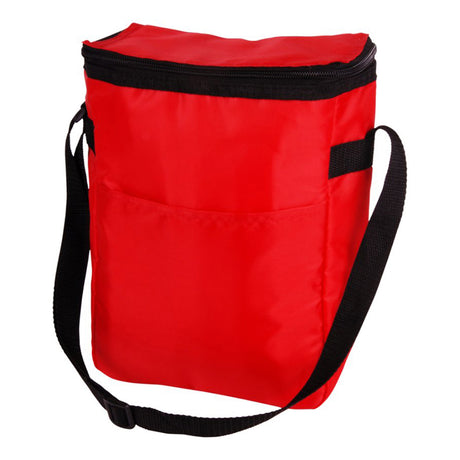 Small Polyester Cooler Bag (8'' W X 10.75'' H) 210D-Bag-Brand Your Tote-Red-Brand Your Tote