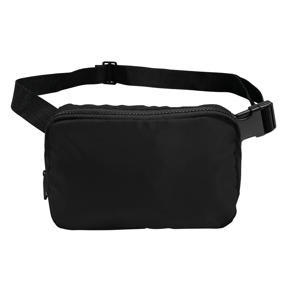 Small Polyester Crossbody Pouch (7.75'' W X 5.5'' H) 230D-Pouch-Brand Your Tote-Black-Brand Your Tote