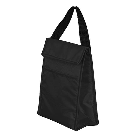 Small Polyester Lunch Bag (7'' W X 10'' H) 210D-Bag-Brand Your Tote-Black-Brand Your Tote
