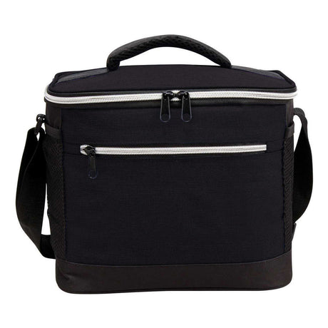 Small Polyester Picnic Cooler Bag (10'' W X 8'' H) 300D-Bag-Brand Your Tote-Black-Black-Brand Your Tote