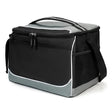 Small Polyester Roosevelt Cooler Bag (10'' W X 8'' H) 600D-Bag-Brand Your Tote-Grey-Black-Brand Your Tote