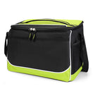 Small Polyester Roosevelt Cooler Bag (10'' W X 8'' H) 600D-Bag-Brand Your Tote-Lime Green-Black-Brand Your Tote