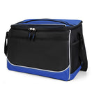 Small Polyester Roosevelt Cooler Bag (10'' W X 8'' H) 600D-Bag-Brand Your Tote-Royal Blue-Black-Brand Your Tote