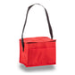 Small Polypropylene 6 Can Cooler Bag (8'' W X 6'' H) 80 Gsm-Bag-Brand Your Tote-Red-Brand Your Tote