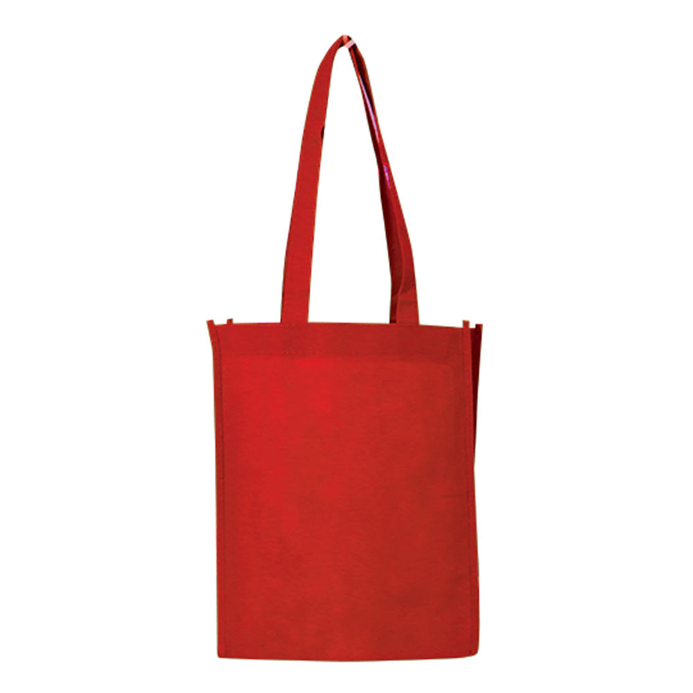 Small Polypropylene Bag (10'' W X 12'' H) 80 Gsm-Bag-Brand Your Tote-Red-Brand Your Tote