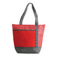 Small Polypropylene Cooler Tote Bag (9.75'' W X 7'' H) 80 Gsm-Tote Bag-Brand Your Tote-Red-Heather Red-Grey-Brand Your Tote