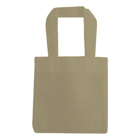 Small Polypropylene Tote Bag (6'' W X 6'' H) 80 Gsm-Tote Bag-Brand Your Tote-Beige-Brand Your Tote