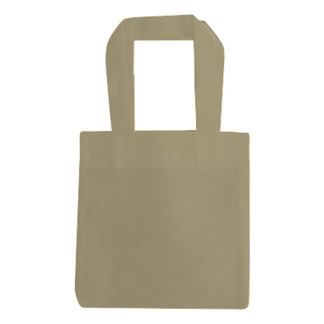 Small Polypropylene Tote Bag (6'' W X 6'' H) 80 Gsm-Tote Bag-Brand Your Tote-Beige-Brand Your Tote