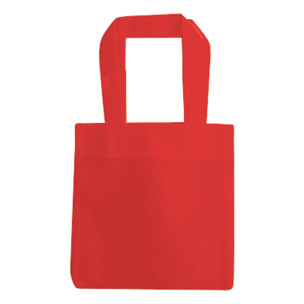 Small Polypropylene Tote Bag (6'' W X 6'' H) 80 Gsm-Tote Bag-Brand Your Tote-Red-Brand Your Tote