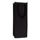 Small Polypropylene Wine Tote Bag (5'' W X 13'' H) 90 Gsm-Tote Bag-Brand Your Tote-Black-Brand Your Tote