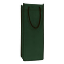 Small Polypropylene Wine Tote Bag (5'' W X 13'' H) 90 Gsm-Tote Bag-Brand Your Tote-Hunter Green-Brand Your Tote
