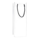 Small Polypropylene Wine Tote Bag (5'' W X 13'' H) 90 Gsm-Tote Bag-Brand Your Tote-White-Brand Your Tote