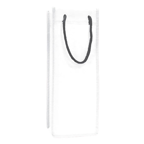 Small Polypropylene Wine Tote Bag (5'' W X 13'' H) 90 Gsm-Tote Bag-Brand Your Tote-White-Brand Your Tote