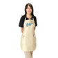 Twill / Poly-Cotton Adjustable Neck Apron (22'' W X 30'' H) 7.5 Oz-Apron-Brand Your Tote-Natural-Brand Your Tote