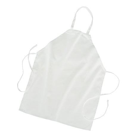 Twill / Poly-Cotton Full Length Wide Bib Butcher Apron (28'' W X 34'' H) 7.5 Oz-Apron-Brand Your Tote-White-Brand Your Tote
