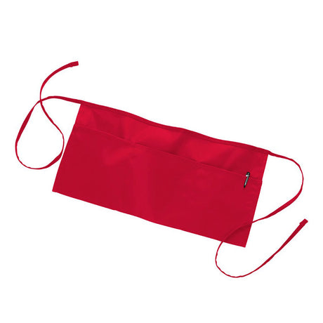 Twill / Poly-Cotton Waist Apron (24'' W X 12'' H) 7.5 Oz-Apron-Brand Your Tote-Red-Brand Your Tote