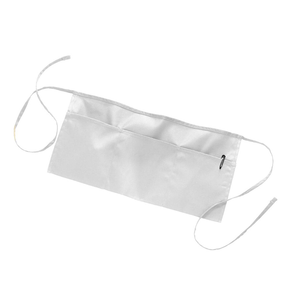 Twill / Poly-Cotton Waist Apron (24'' W X 12'' H) 7.5 Oz-Apron-Brand Your Tote-White-Brand Your Tote