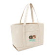 Xl Cotton Canvas Admiral Tote Bag (24'' W X 14'' H) 24 Oz-Tote Bag-Brand Your Tote-Natural-Brand Your Tote