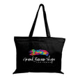 Xl Cotton Canvas Basiczippered Tote Bag (20'' W X 15'' H) 12 Oz-Tote Bag-Brand Your Tote-Black-Brand Your Tote