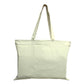 Xl Cotton Canvas Basiczippered Tote Bag (20'' W X 15'' H) 12 Oz-Tote Bag-Brand Your Tote-Natural-Brand Your Tote