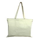 Xl Cotton Canvas Basiczippered Tote Bag (20'' W X 15'' H) 12 Oz-Tote Bag-Brand Your Tote-Natural-Brand Your Tote